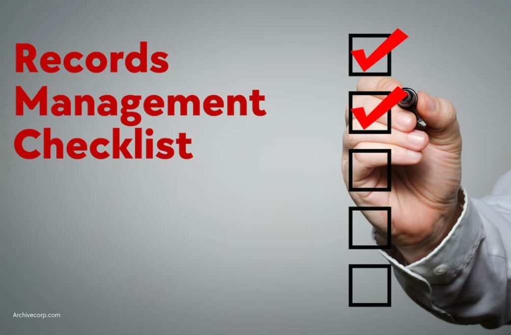records management checklist